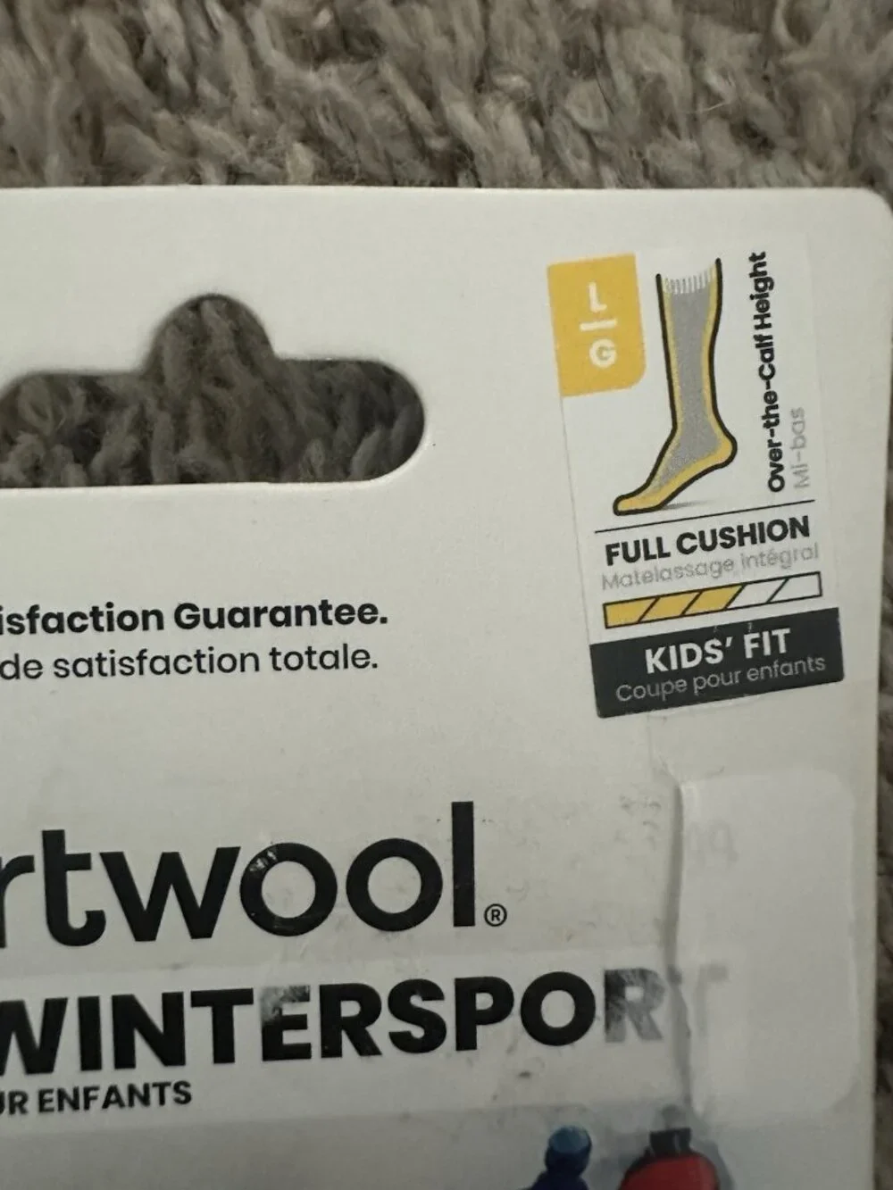 Smartwool Kids Wintersport Full Cushion Merino Wool Ski Socks Large Purple/Black